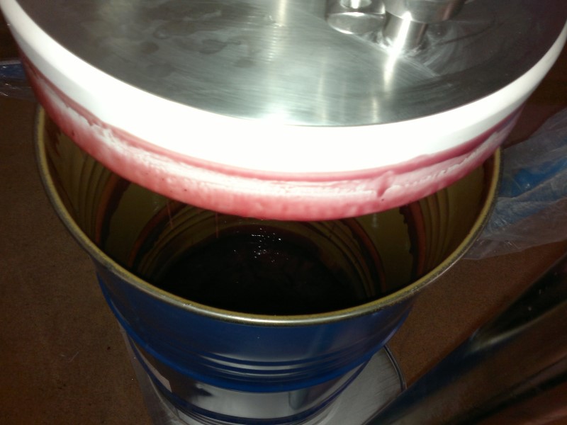 Less than 1% of the material is lost